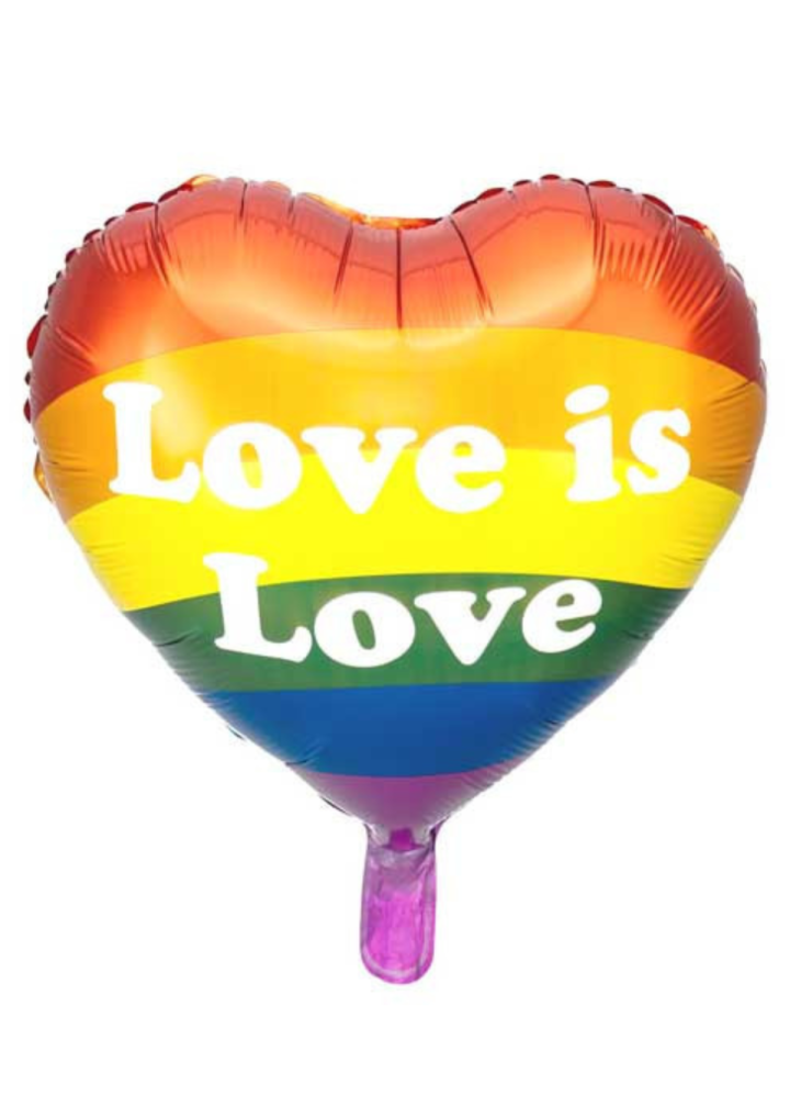 Serce tęczowe "Love is love"